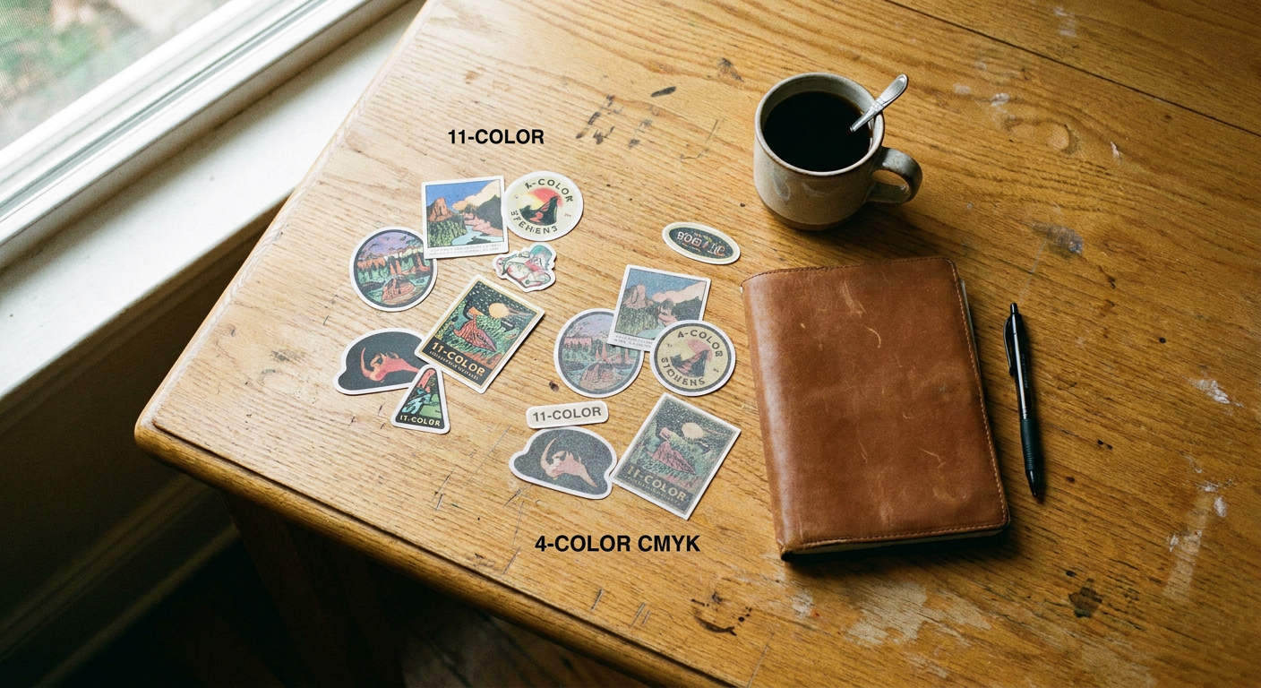 11-Color vs 4-Color CMYK Printing: Why It Matters for Your Stickers