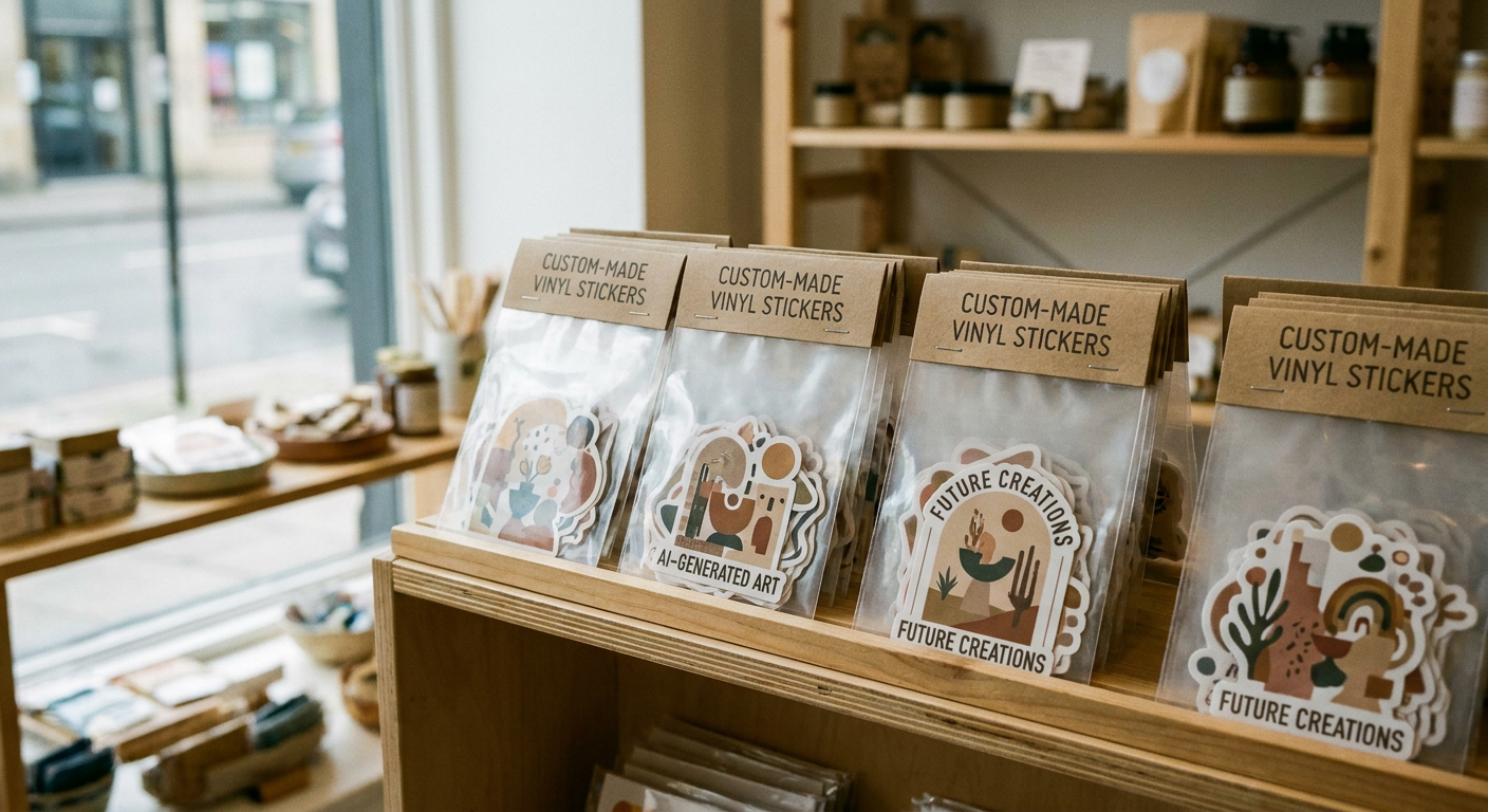 Custom stickers printed by Stickerine