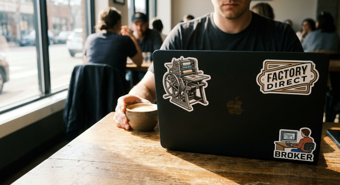 Custom stickers printed by Stickerine