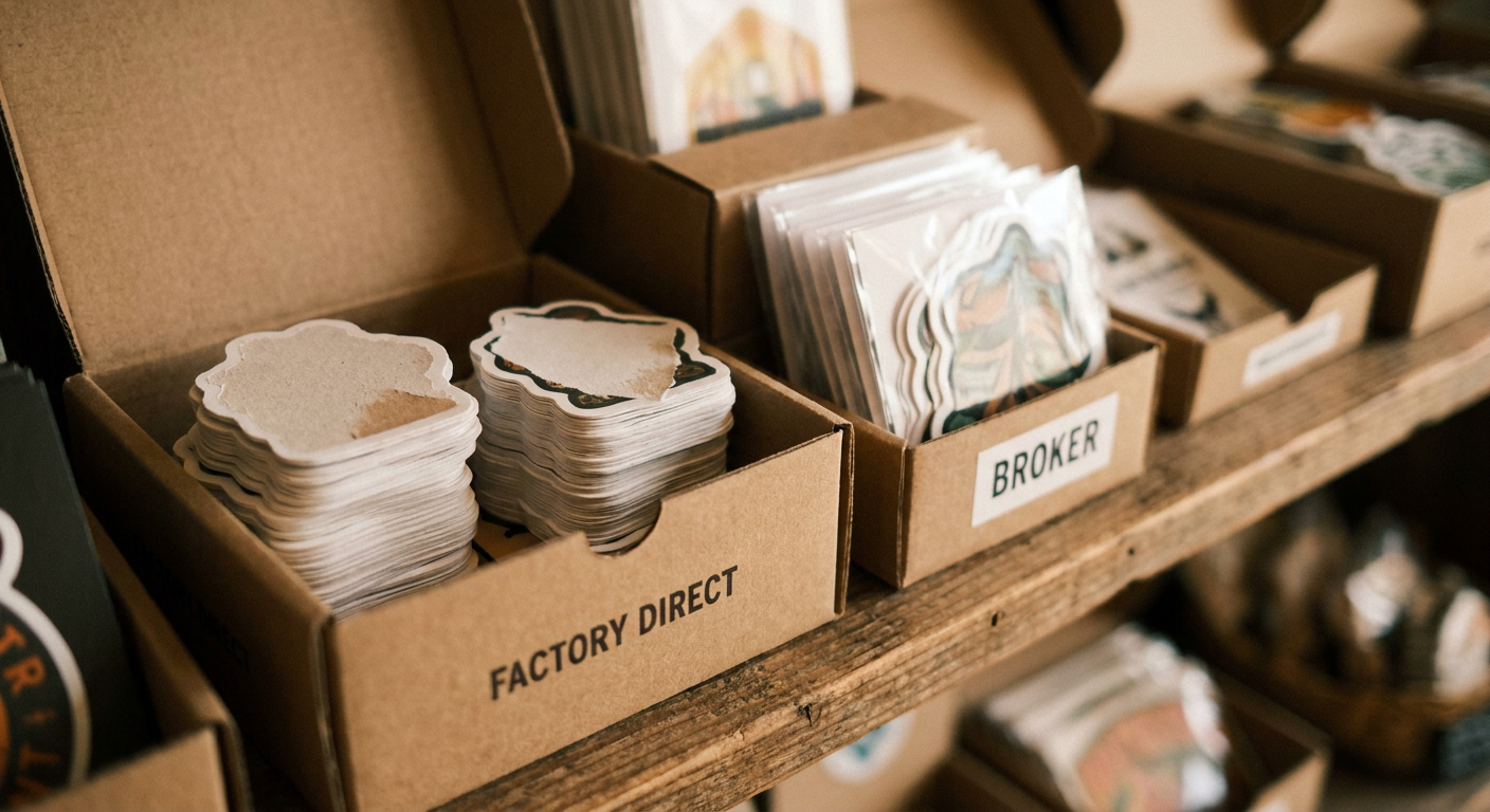 Die-cut stickers printed by Stickerine