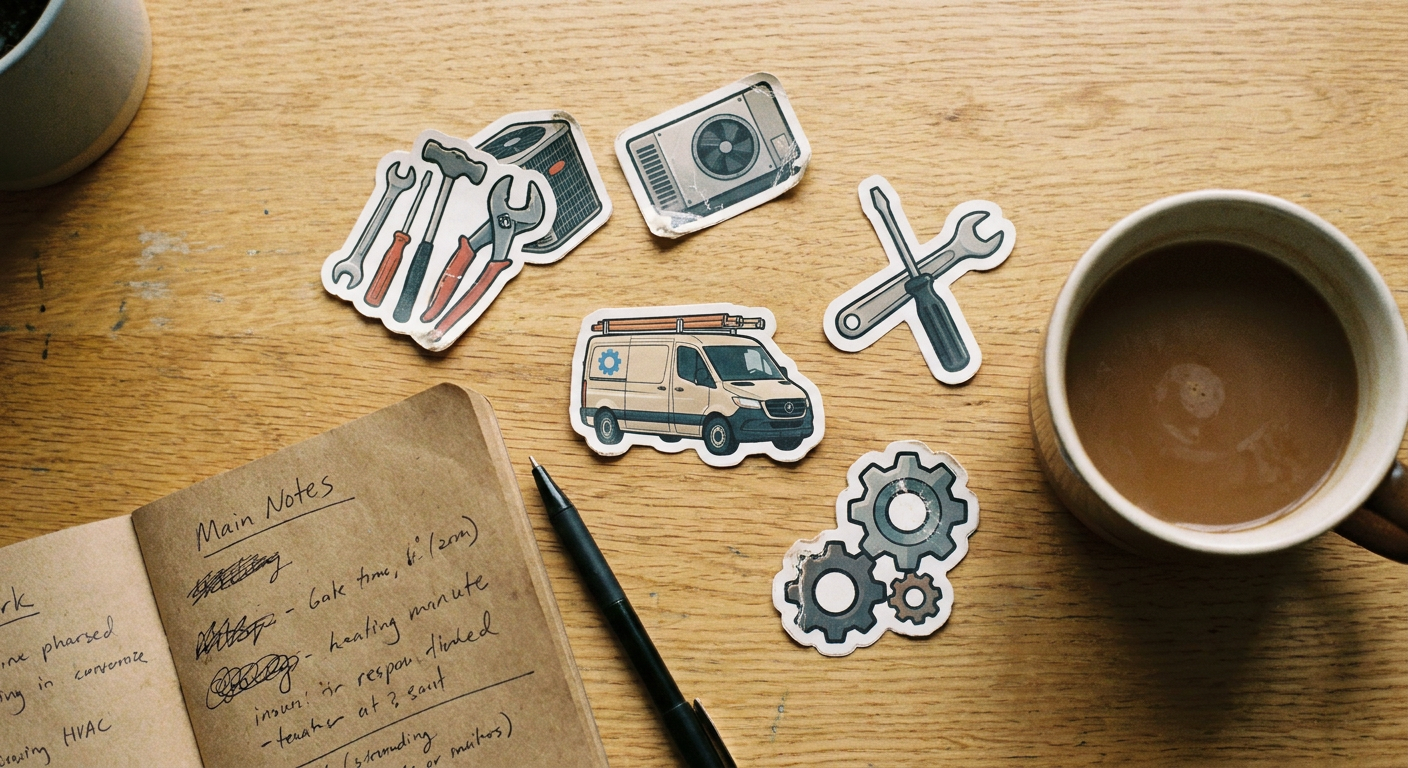 How HVAC & Service Businesses Use Stickers for Free Advertising