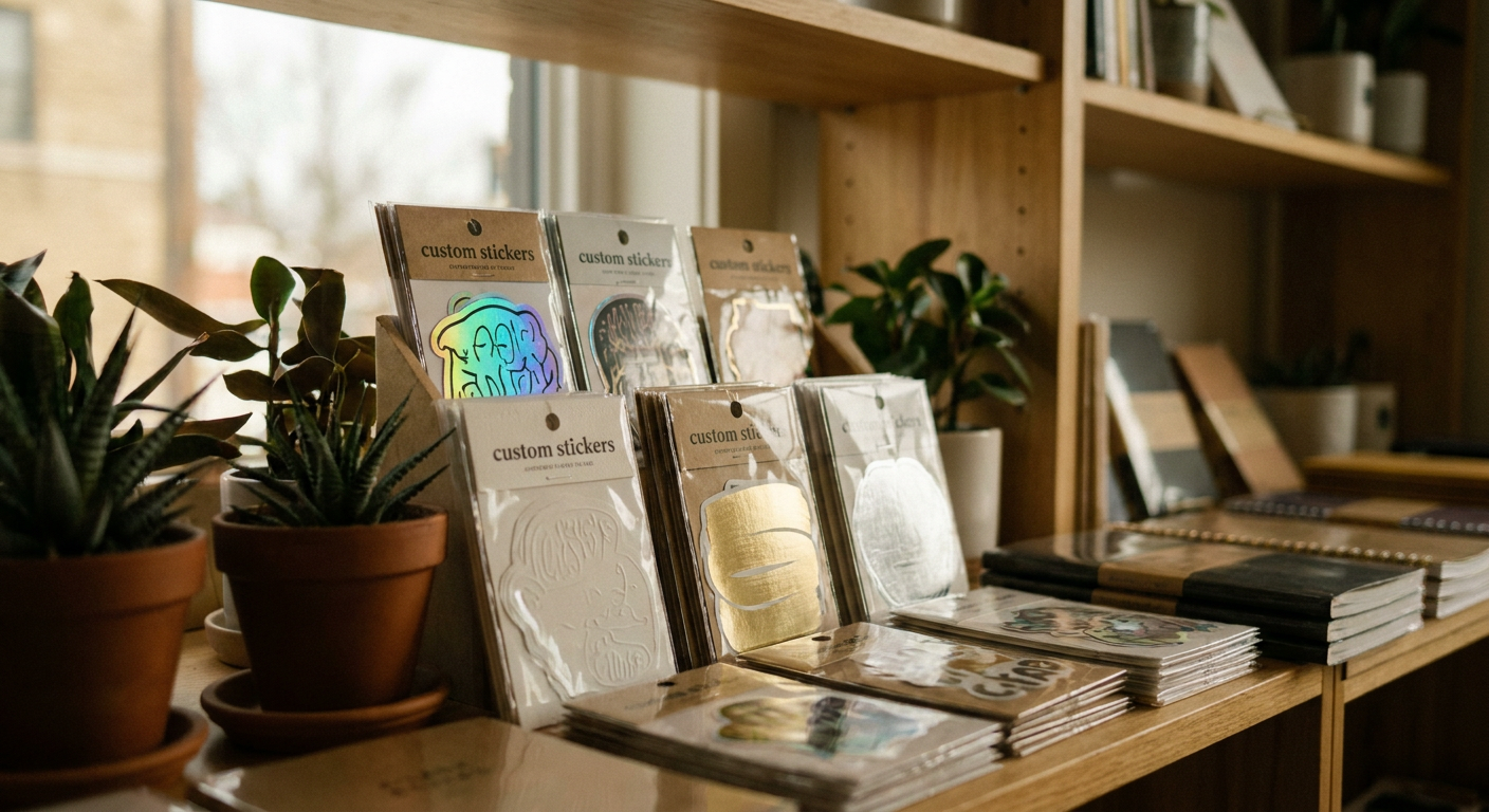 Custom stickers printed by Stickerine