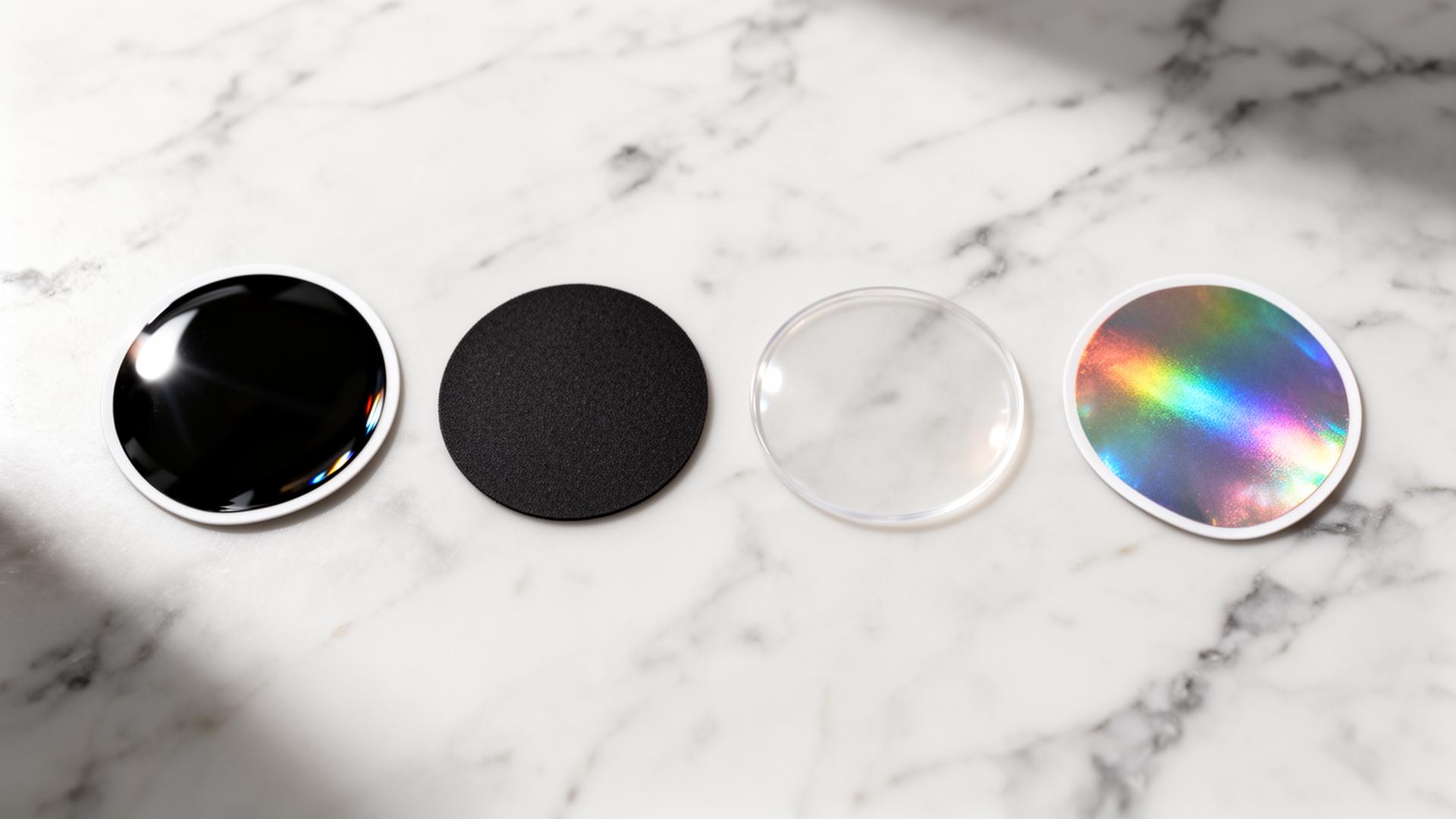 Sticker Material Guide: Glossy vs Matte vs Clear vs Holographic