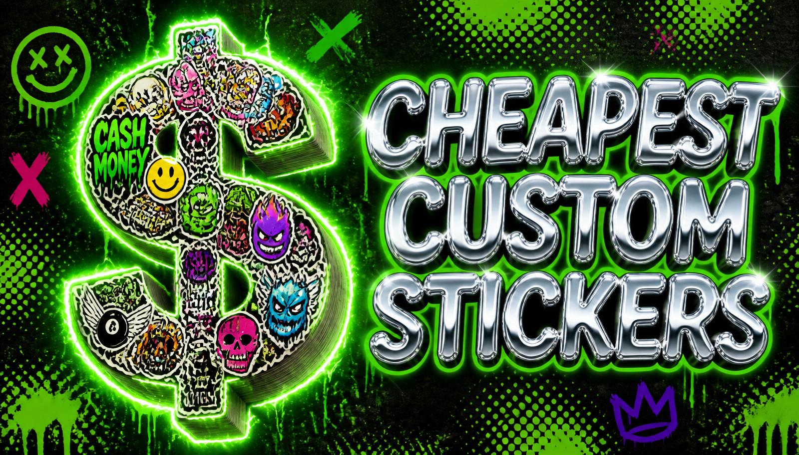 Cheapest custom stickers online — the honest breakdown