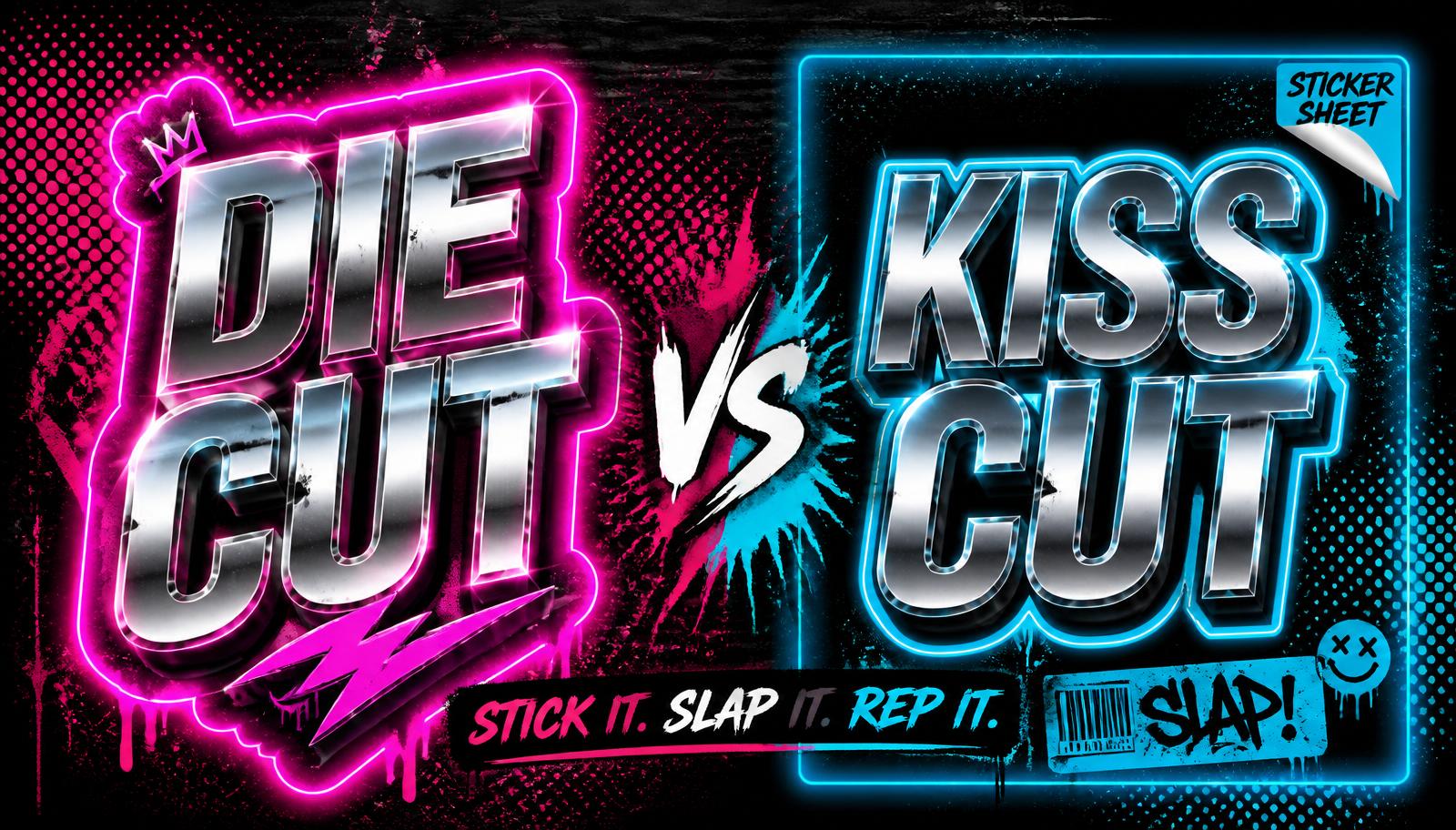 Die cut vs kiss cut stickers