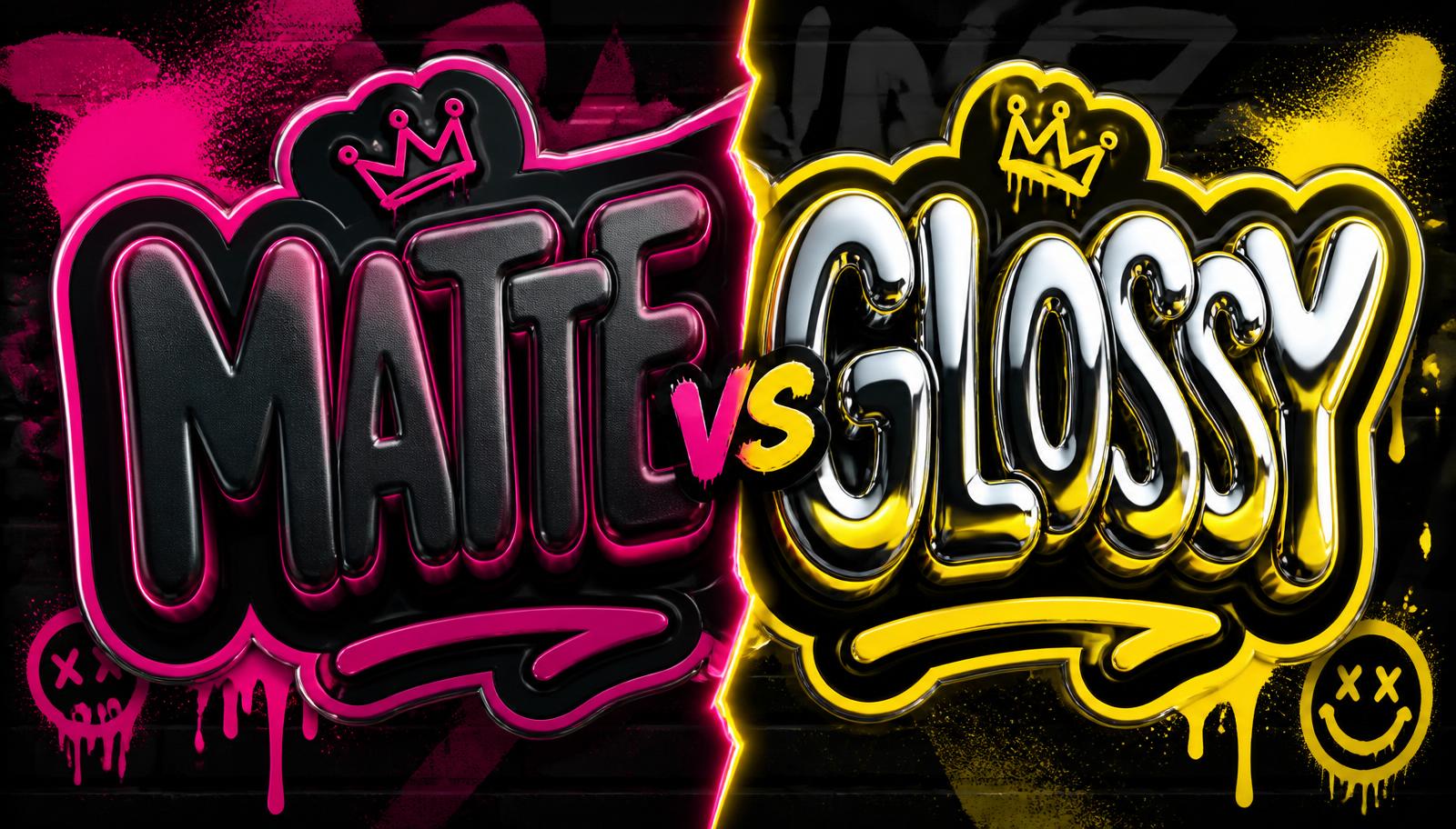 Matte vs glossy stickers