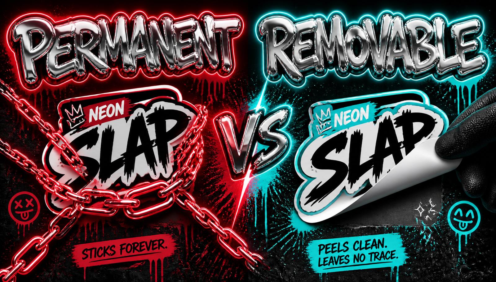 Permanent vs removable stickers