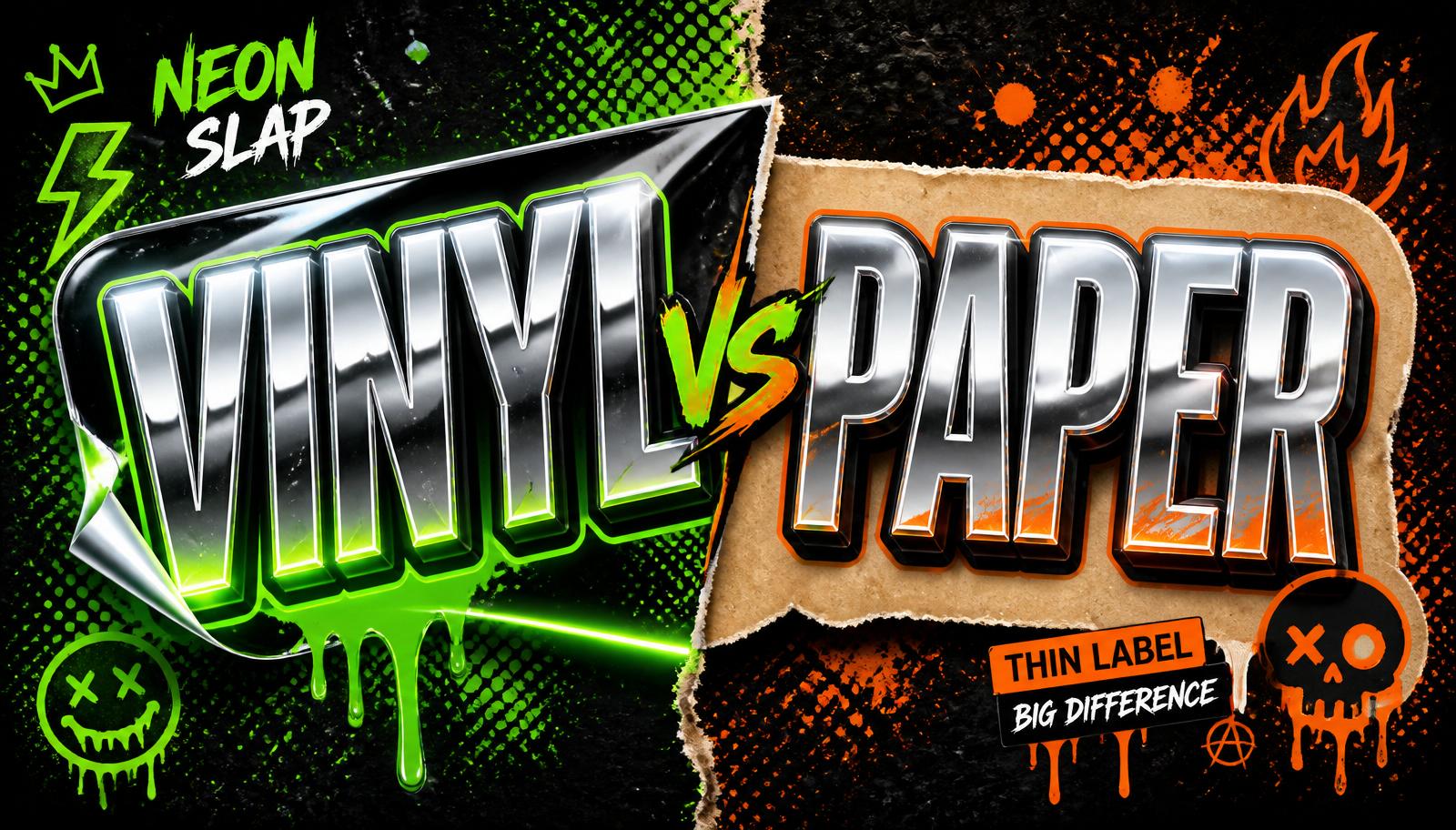 Vinyl vs paper stickers