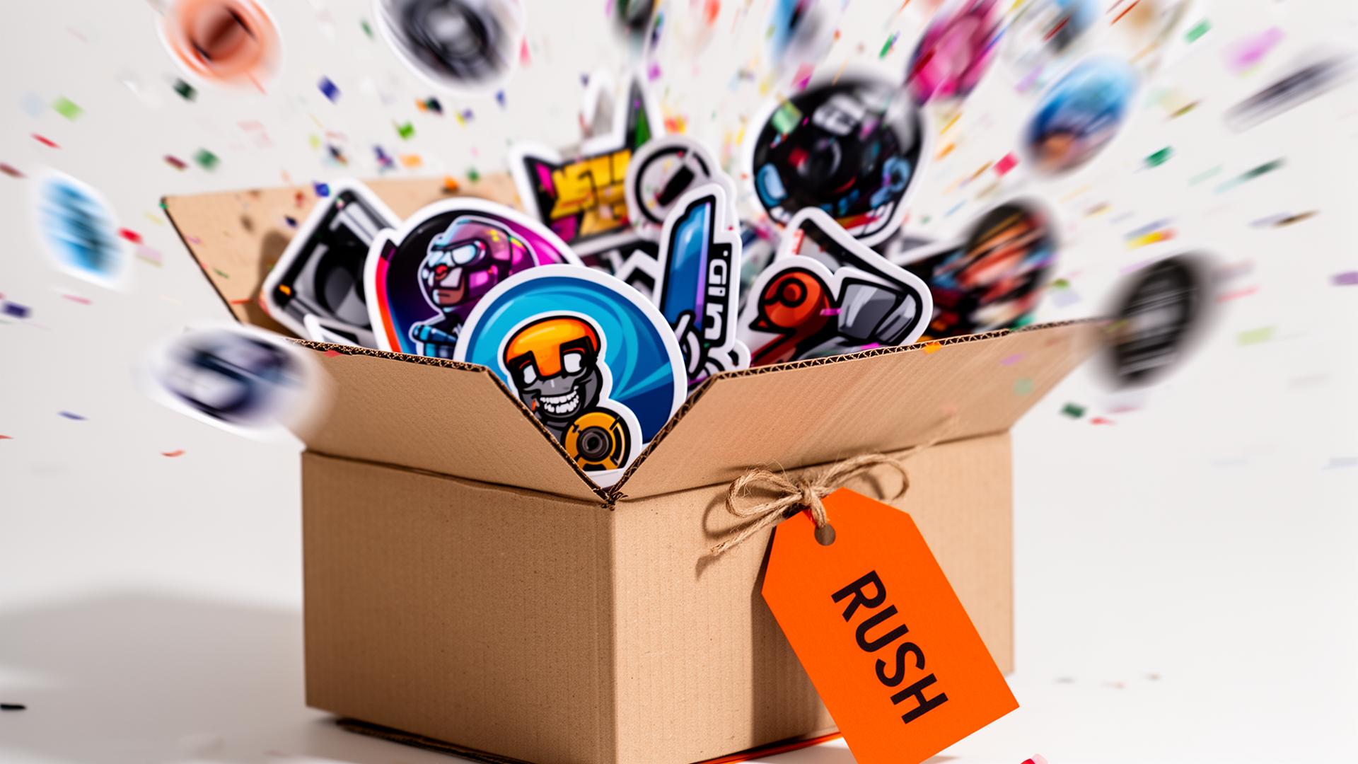 Stickerine custom die-cut vinyl stickers printed in-house in the USA