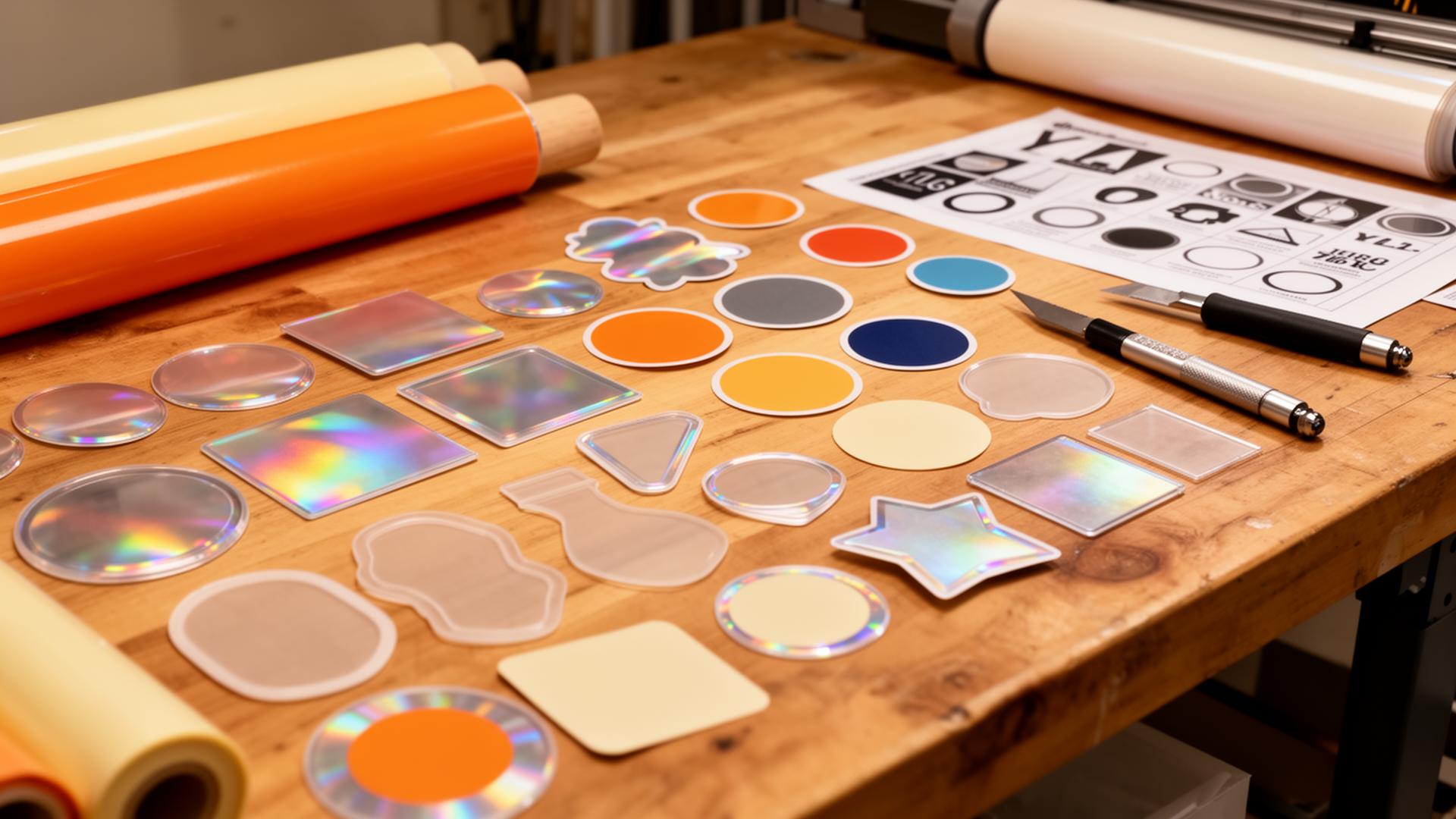Stickerine custom die-cut vinyl stickers printed in-house in the USA