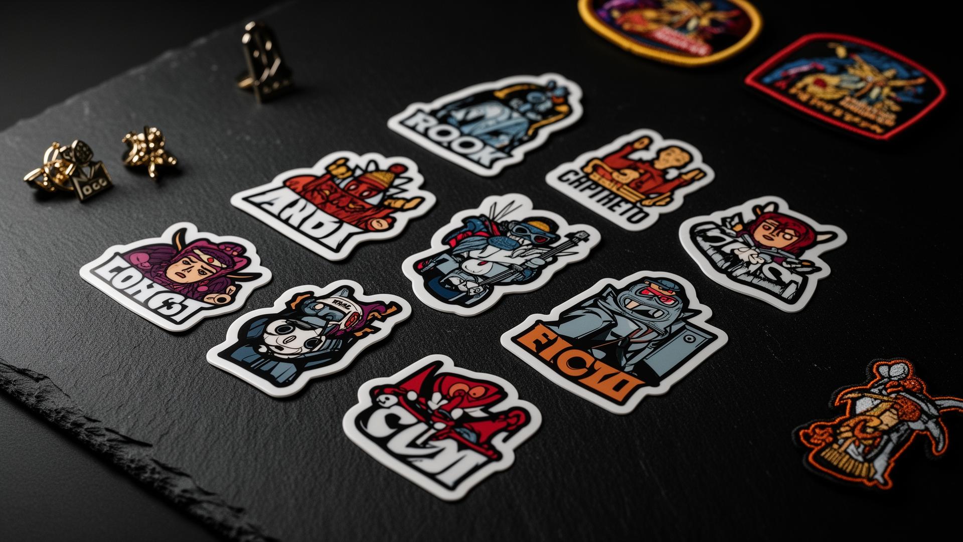 Stickerine custom die-cut vinyl stickers printed in-house in the USA