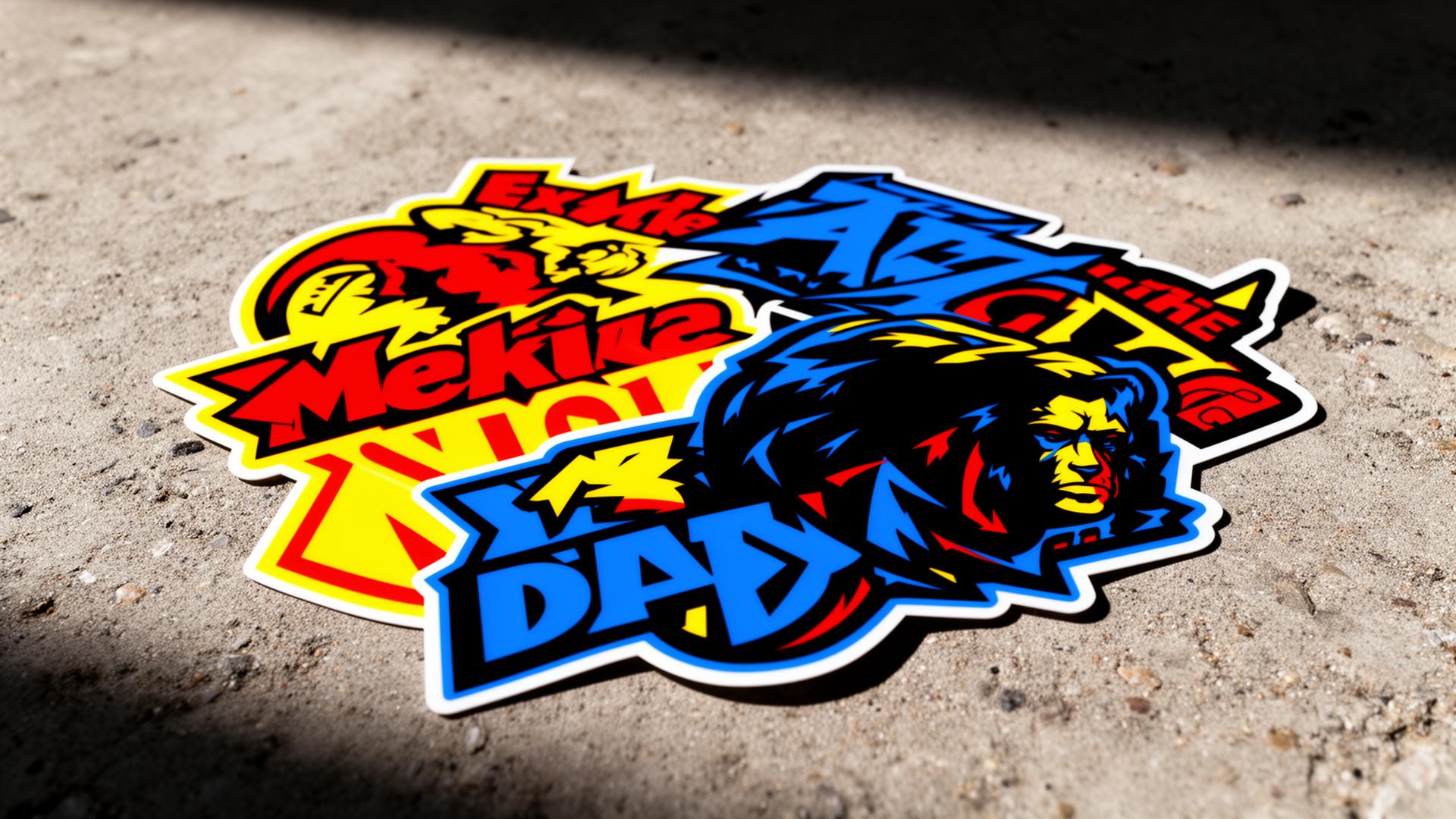 Stickerine custom die-cut vinyl stickers printed in-house in the USA