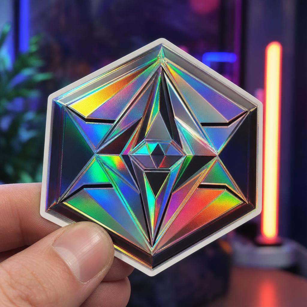 200 2.5" Custom Holographic Stickers
