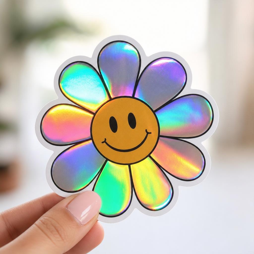 200 3" Holographic Custom Stickers